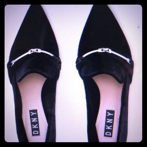 DKNY Velvet Loafer Pumps